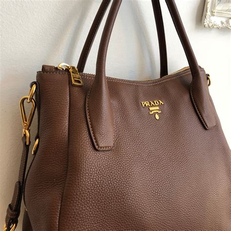 prada brown leather purse|prada brown leather tote bag.